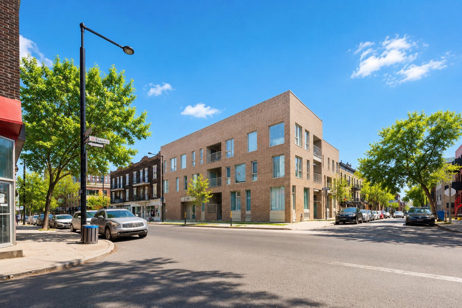 Façade du 1256 boulevard De Maisonneuve Est